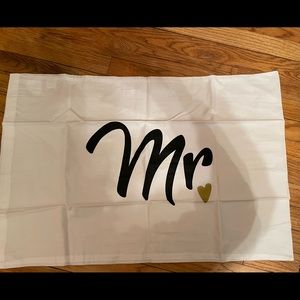 Set of Mr and Mrs pillowcases